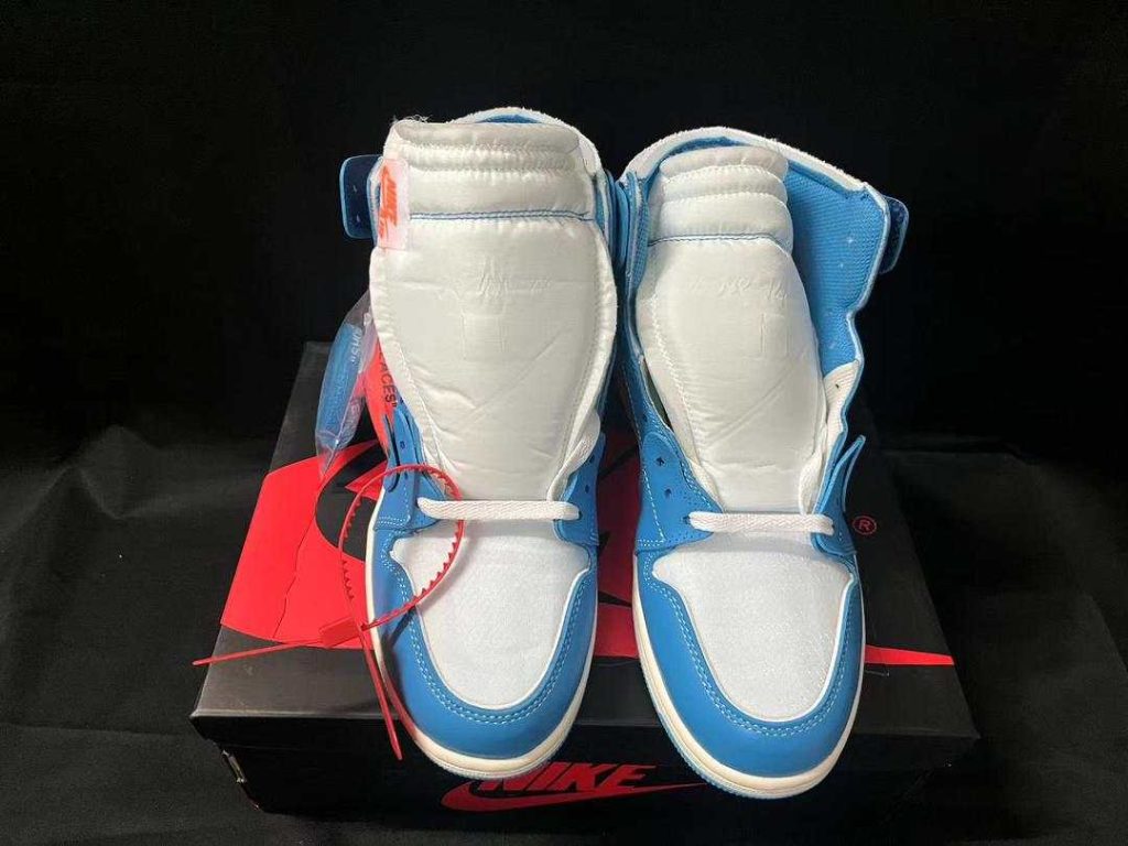 AIR JORDAN 1 OFF-WHITE BLUE "UNC” UNIVERSITY BLUE REPLICA 88 AIR JORDAN 1 OFF-WHITE BLUE "UNC” UNIVERSITY BLUE REPLICA