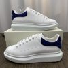 Alexander McQueen Oversized White & Blue Velvet 18 Alexander McQueen Oversized blue velvet