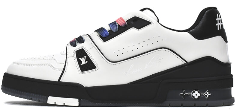 Louis Vuitton Trainer Sneaker Reps (Black Rainbow)