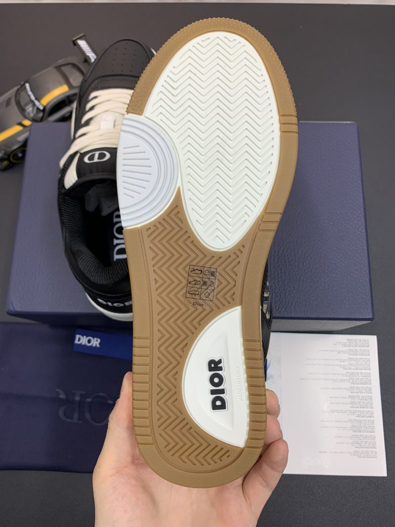 DIOR B27 Low Top Sneaker All Black Logo 8