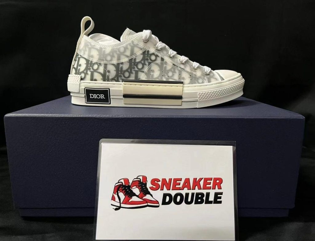 Dior B23 Low Logo Oblique White Sneakers 55 dior b23 4