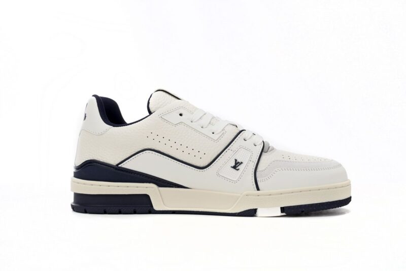 Louis Vuitton Trainer Sneaker Reps DK blue & White 9 image 1 compressed
