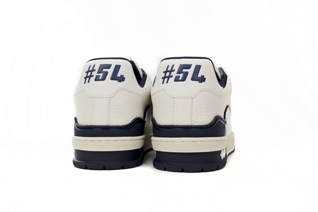 Louis Vuitton Trainer Sneaker Reps DK blue & White 51 image 2 compressed