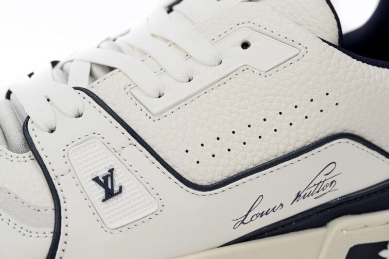 Louis Vuitton Trainer Sneaker Reps DK blue & White 10 image 4 compressed