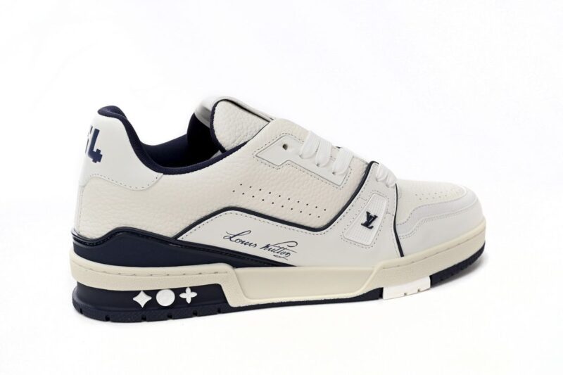 Louis Vuitton Trainer Sneaker Reps DK blue & White 11 image 5 compressed