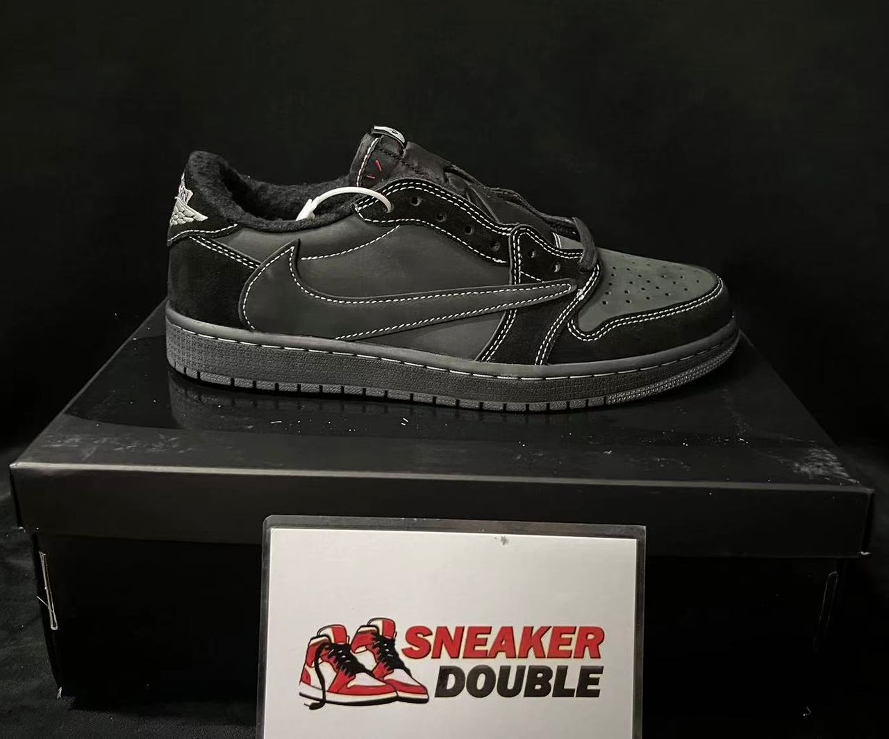Air Jordan 1 Low SP Travis Scott Black Phantom 2022 Reps 5 Air Jordan 1 Low SP Travis Scott Black Phantom 2022 Reps - Image 5