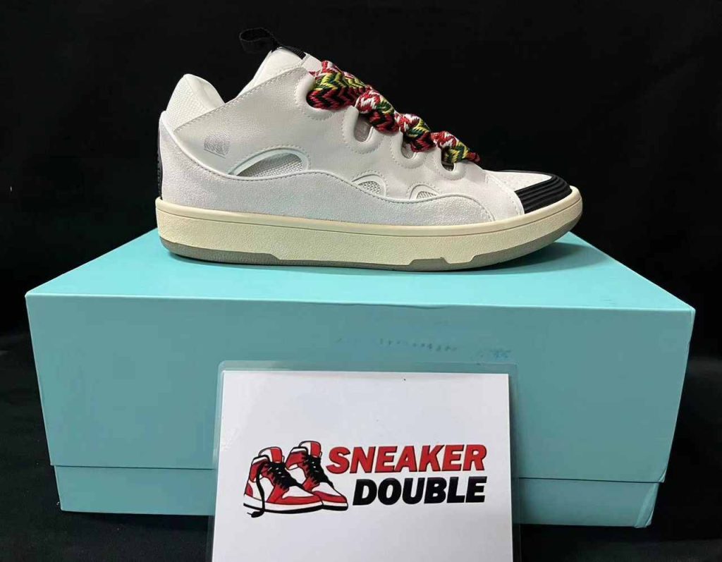LANVIN Leather Curb Sneakers White 60 lanvin curb sneakers 2 6