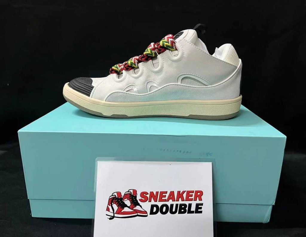 LANVIN Leather Curb Sneakers White 61 lanvin curb sneakers 3 6