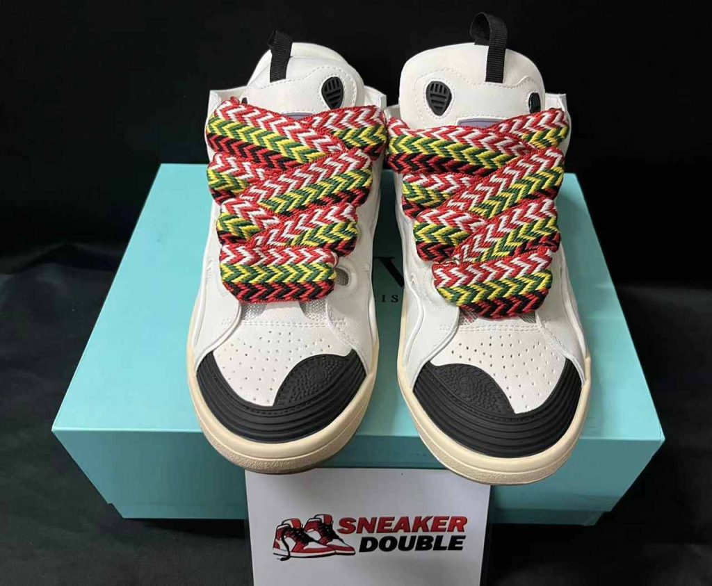 LANVIN Leather Curb Sneakers White 63 lanvin curb sneakers 4 6