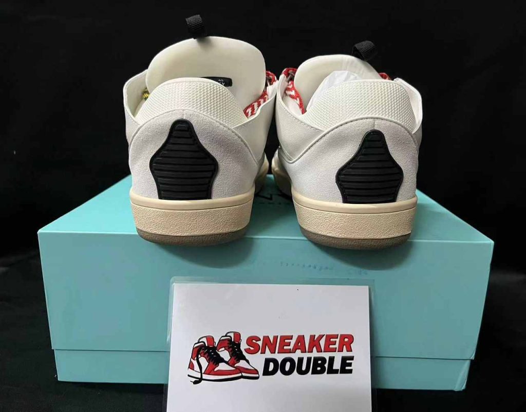LANVIN Leather Curb Sneakers White 64 lanvin curb sneakers 5 6