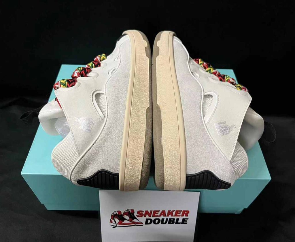 LANVIN Leather Curb Sneakers White 62 lanvin curb sneakers 6 6