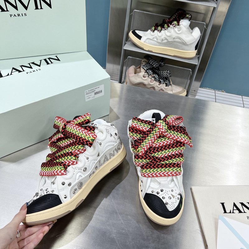 LANVIN Leather Curb Sneakers GRAFFITI 12 LANVIN GRAFFITI (8)