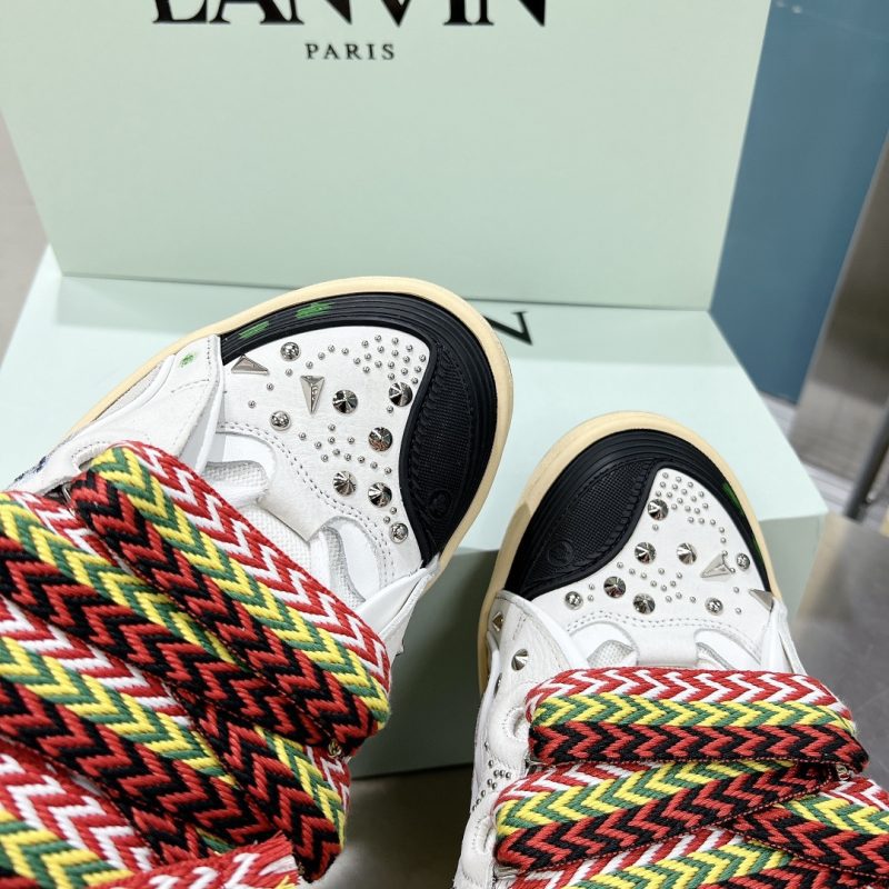 LANVIN Leather Curb Sneakers GRAFFITI 16 LANVIN GRAFFITI (9)