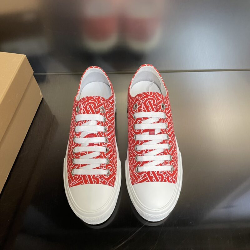 Burberry Cotton Sneaker - Red White Logo 12 burberry cotton sneaker 1 3