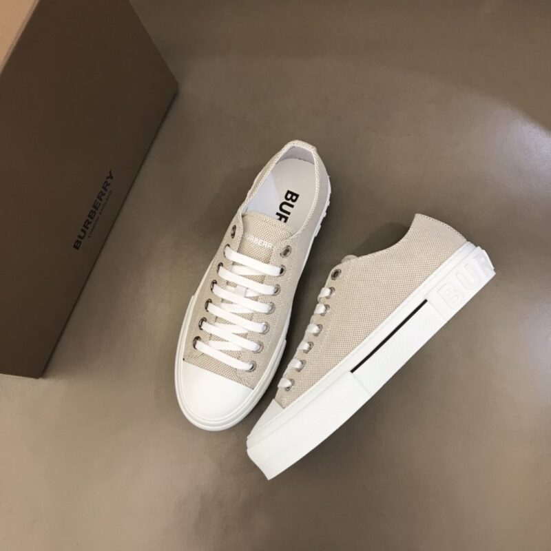 Burberry Cotton Sneaker -Tan Canvas 12 burberry cotton sneaker 3 7