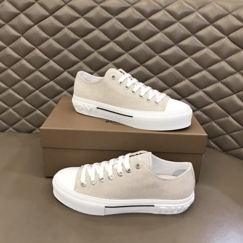 Burberry Cotton Sneaker -Tan Canvas 13 burberry cotton sneaker 4 7