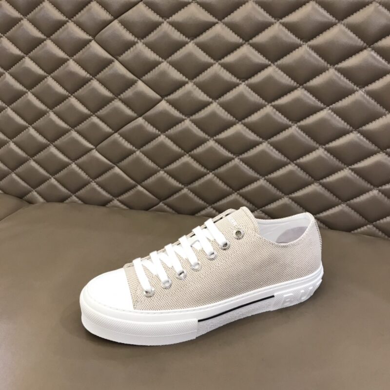 Burberry Cotton Sneaker -Tan Canvas 14 burberry cotton sneaker 5 7
