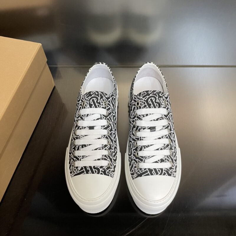 Burberry Cotton Sneaker - Black White Logo 11 burberry cotton sneaker 7 2