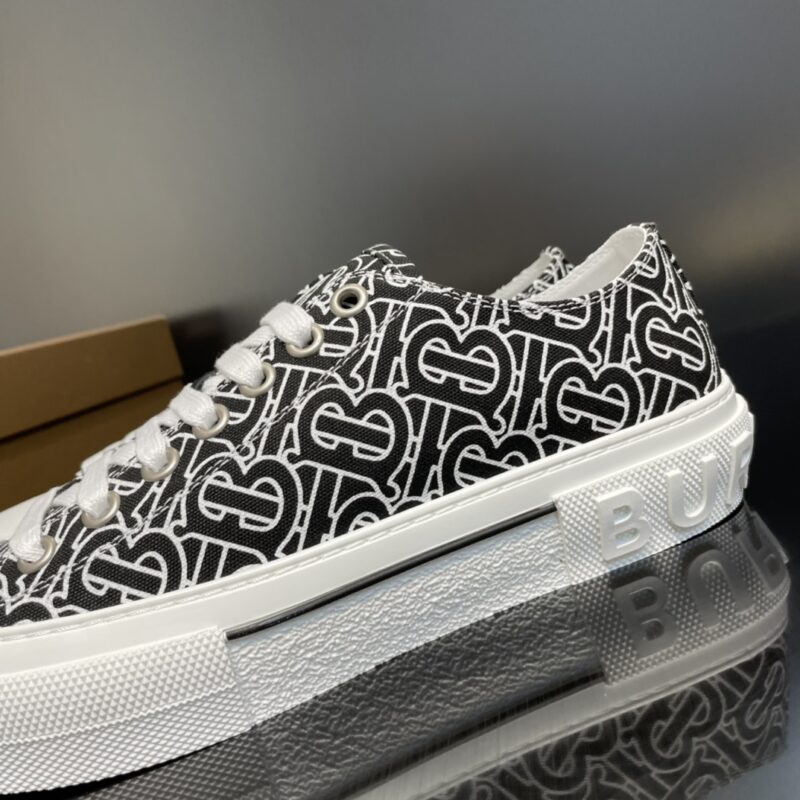 Burberry Cotton Sneaker - Black White Logo 12 burberry cotton sneaker 9 2