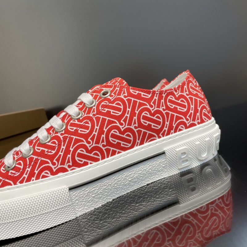 Burberry Cotton Sneaker - Red White Logo 11 burberry cotton sneaker 9 3
