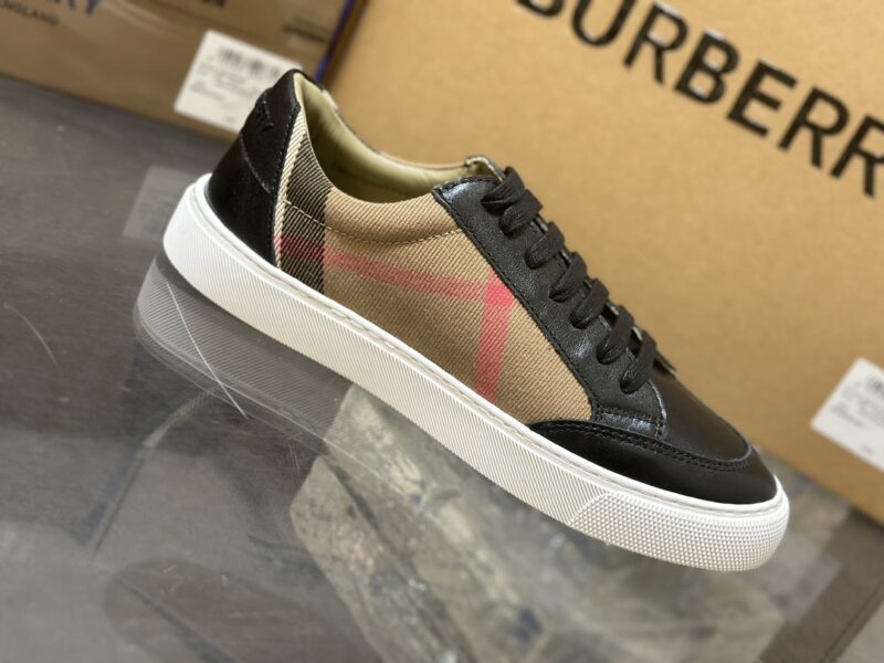 Burberry Low Top Sneaker- Plaid Black 11 burberry sneaker 1 3