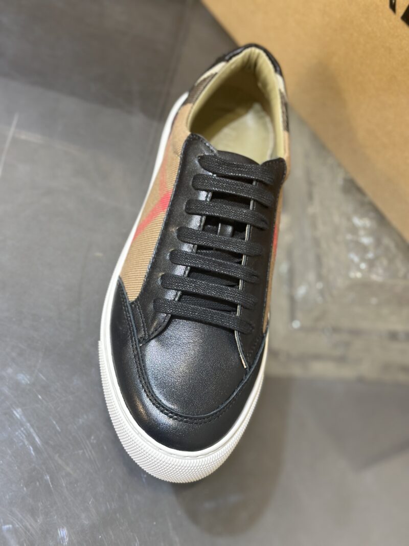 Burberry Low Top Sneaker- Plaid Black 12 burberry sneaker 2 3
