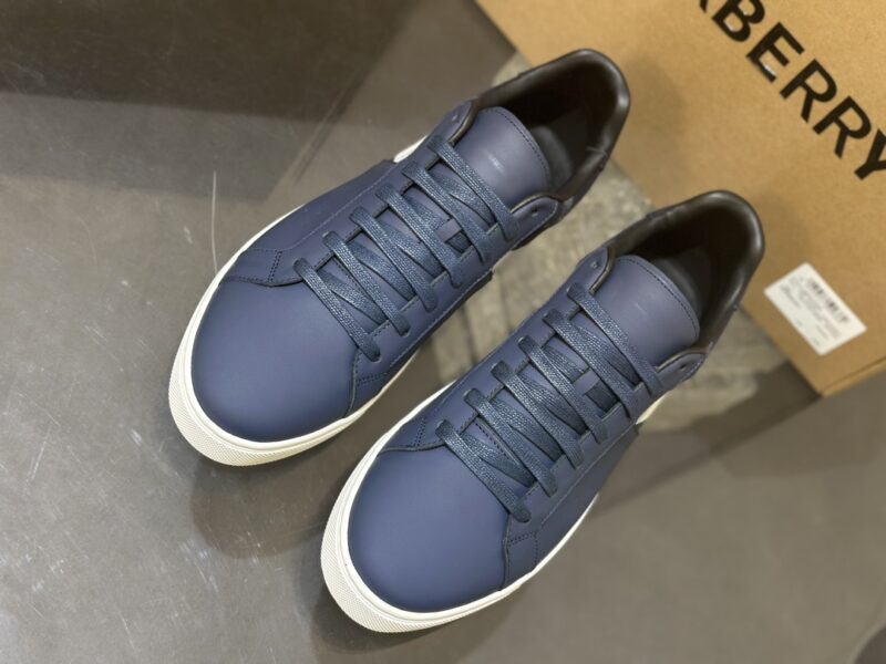 Burberry Low Top Sneaker- Check Blue 12 burberry sneaker 3 2