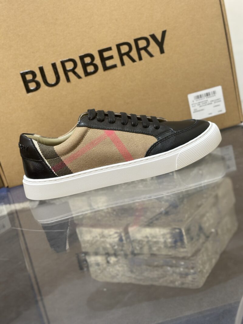 Burberry Low Top Sneaker- Plaid Black 13 burberry sneaker 3 3