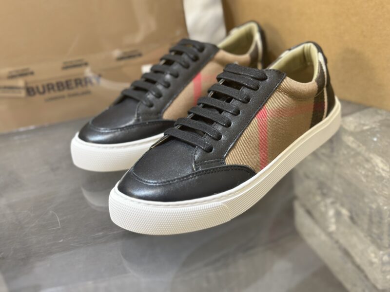 Burberry Low Top Sneaker- Plaid Black 15 burberry sneaker 5 3
