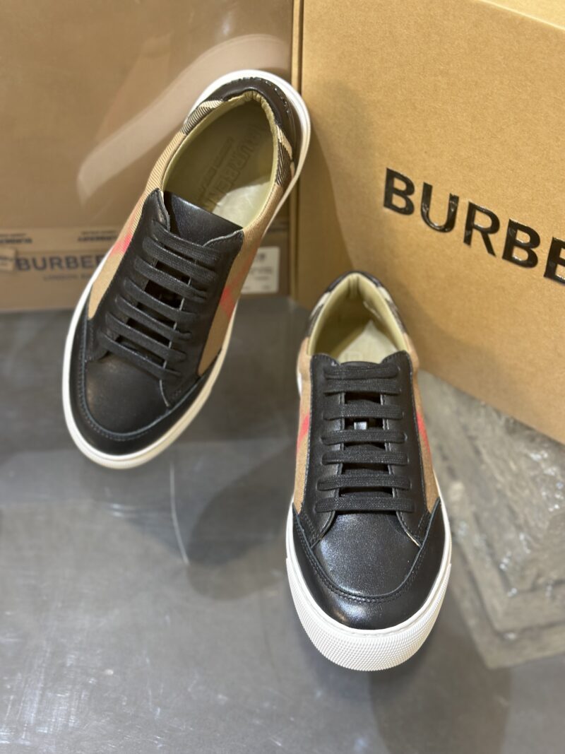 Burberry Low Top Sneaker- Plaid Black 16 burberry sneaker 6 3
