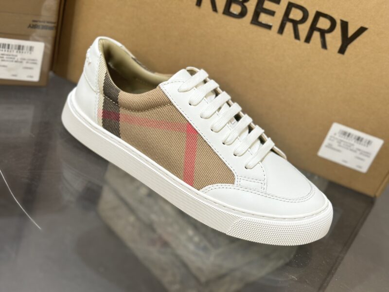Burberry Low Top Sneaker- Check White