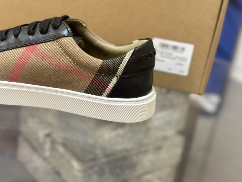 Burberry Low Top Sneaker- Plaid Black 17 burberry sneaker 7 3