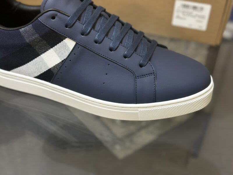 Burberry Low Top Sneaker- Check Blue 10 burberry sneaker 8 2
