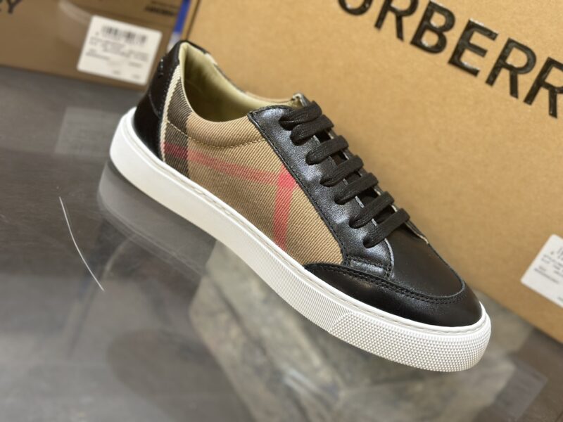 Burberry Low Top Sneaker- Plaid Black