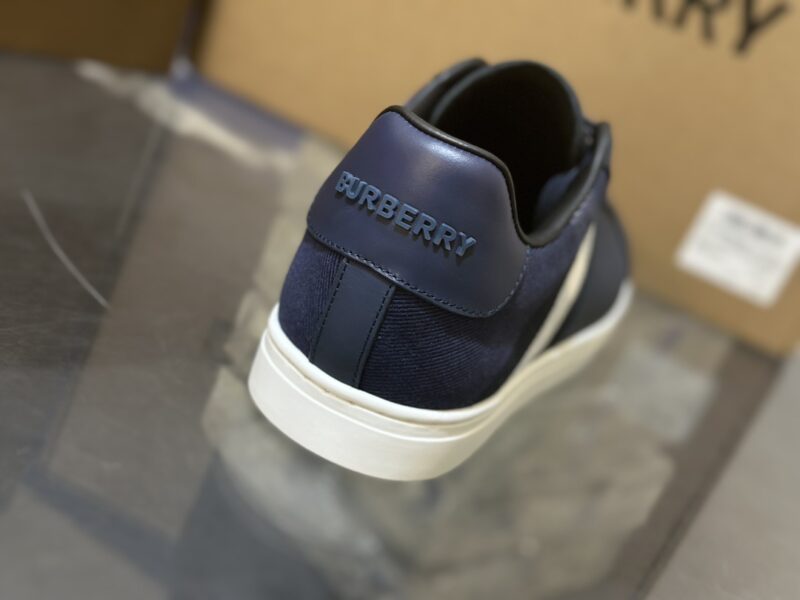 Burberry Low Top Sneaker- Check Blue 13 burberry sneaker 9 2