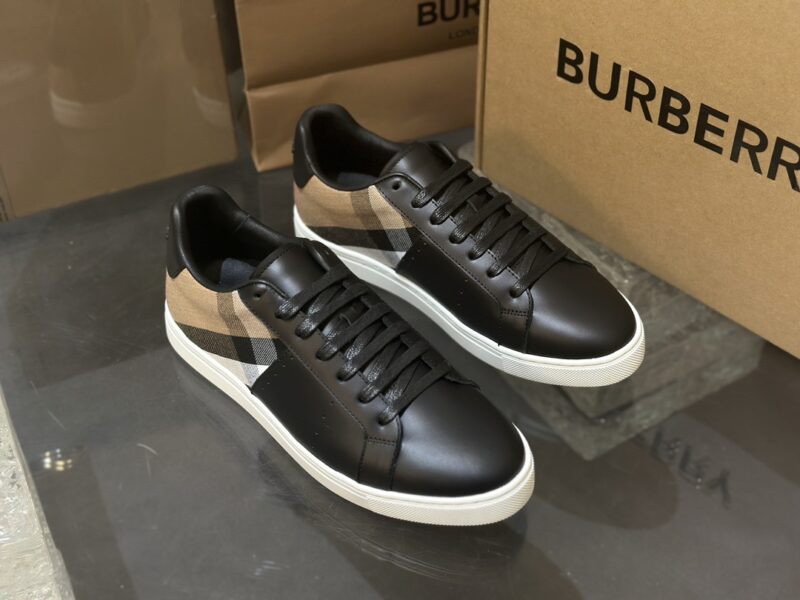 Burberry Low Top Sneaker- Check black 13 burberry sneakers 1 3