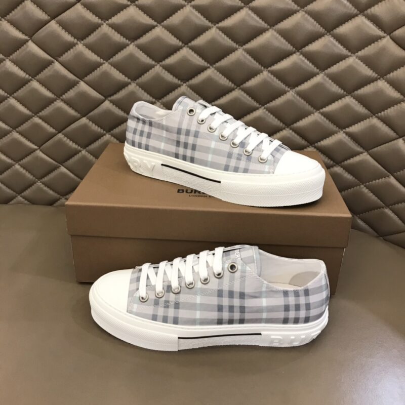 Burberry Cotton Sneaker - Grey Check 15 burberry sneakers 2 2