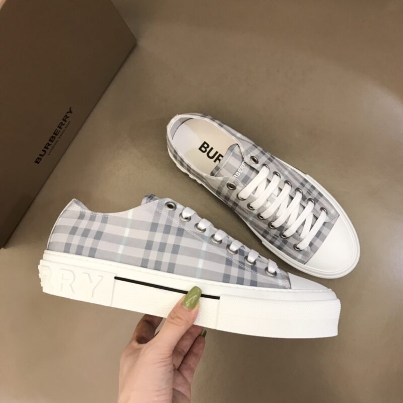 Burberry Cotton Sneaker - Grey Check