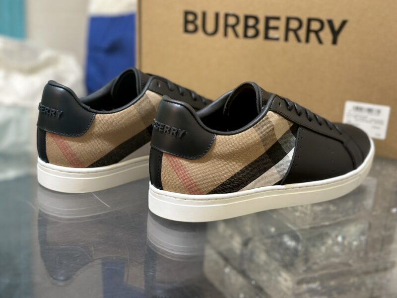 Burberry Low Top Sneaker- Check black 17 burberry sneakers 8 3