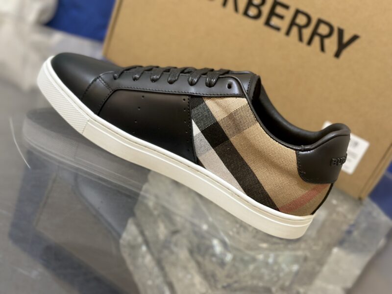Burberry Low Top Sneaker- Check black 11 burberry sneakers 9 2