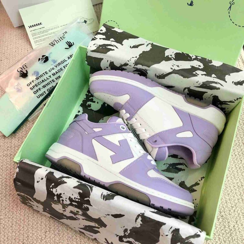 OFF-WHITE Out Of Office OOO Low Tops - Purple Replica 13 OFF-WHITE Out Of Office Purple
