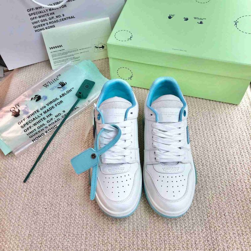 OFF-WHITE Out Of Office OOO Low Tops - Pale Blue Replica 16 OFF-WHITE Out Of Office Pale Blue