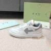 OFF-WHITE Out Of Office OOO Low Tops - Grey White Replica 18 Off-White grey white