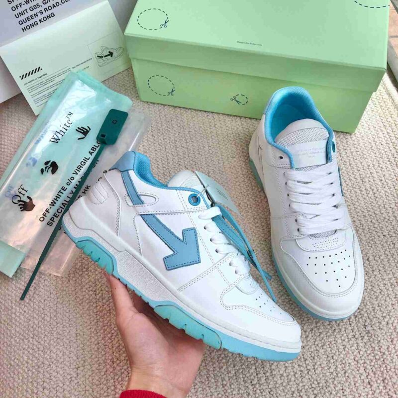 OFF-WHITE Out Of Office OOO Low Tops - Pale Blue Replica 11 OFF-WHITE Out Of Office Pale Blue