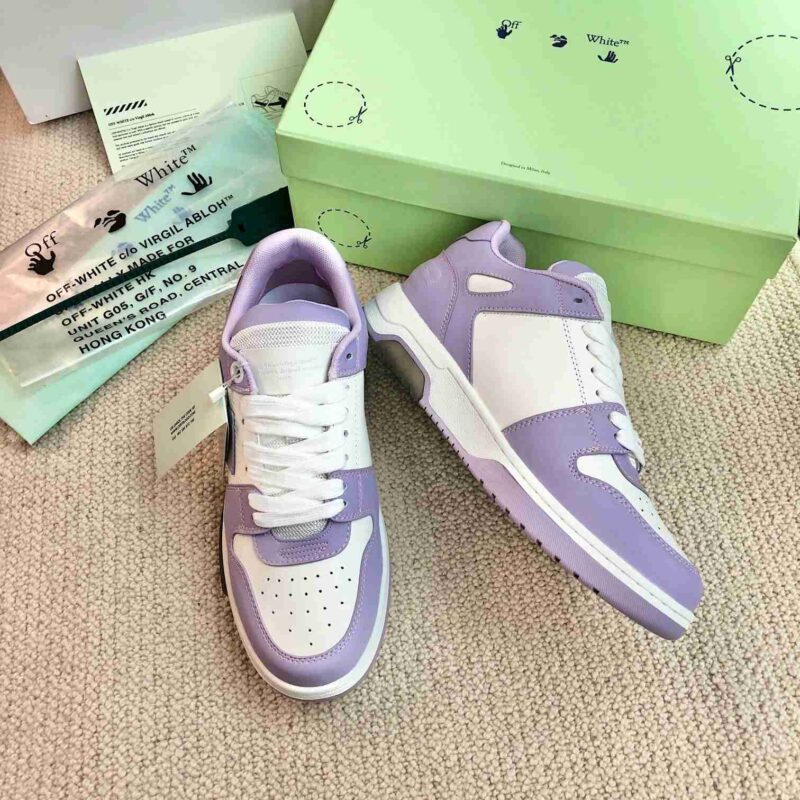 OFF-WHITE Out Of Office OOO Low Tops - Purple Replica 16 OFF-WHITE Out Of Office Purple