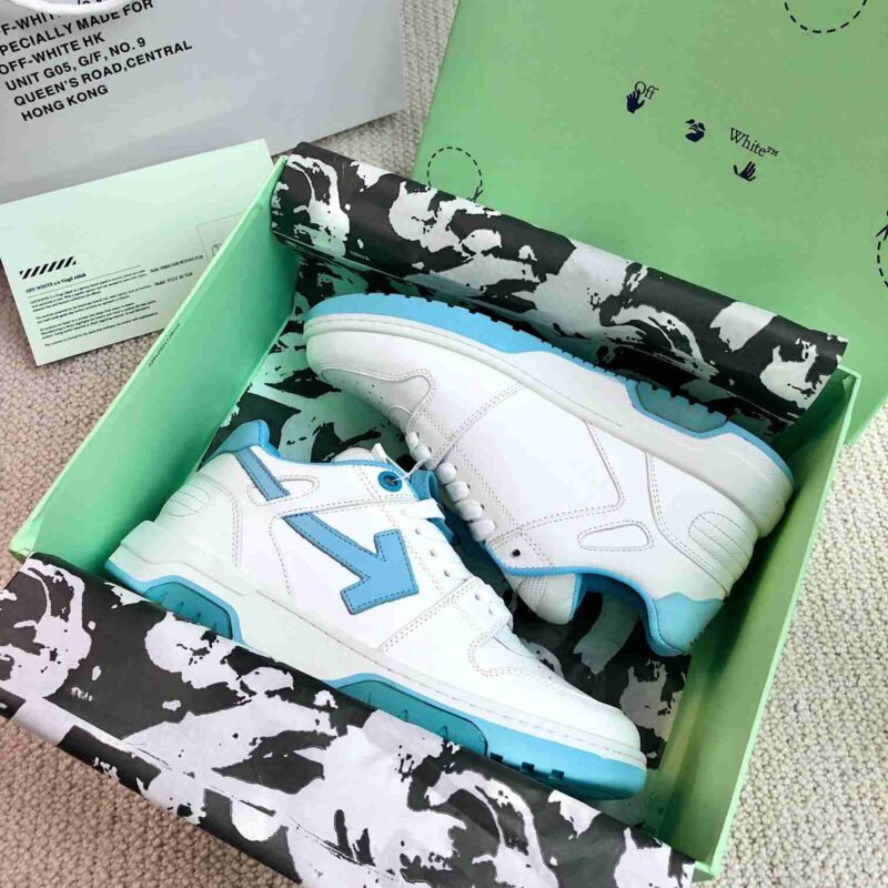 OFF-WHITE Out Of Office OOO Low Tops - Pale Blue Replica 17 OFF-WHITE Out Of Office Pale Blue
