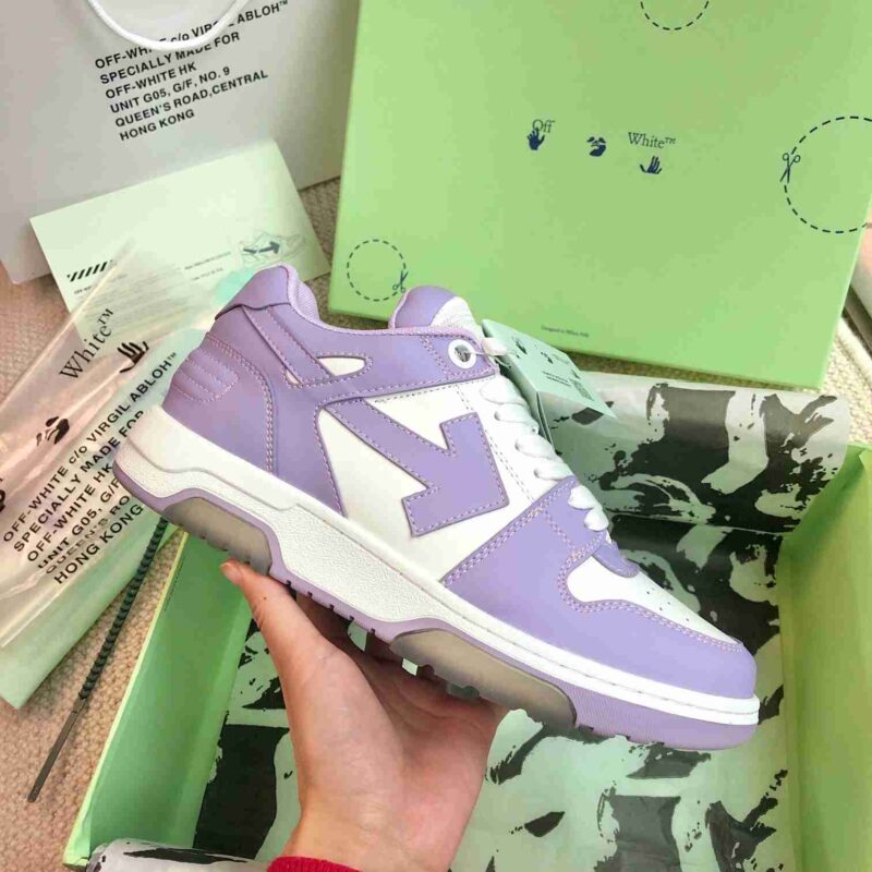 OFF-WHITE Out Of Office OOO Low Tops - Purple Replica 17 OFF-WHITE Out Of Office Purple