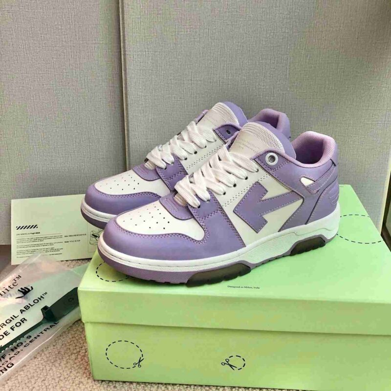 OFF-WHITE Out Of Office OOO Low Tops - Purple Replica 10 OFF-WHITE Out Of Office Purple