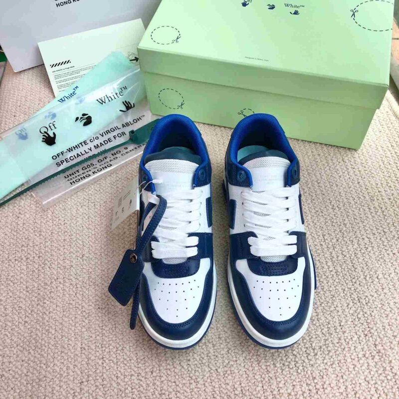 OFF-WHITE Out Of Office OOO Low Tops - Dusty Blue White Replica 17 OOO Low Tops Dusty Blue