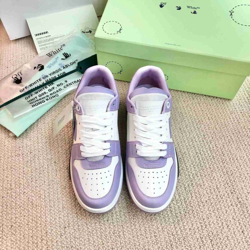 OFF-WHITE Out Of Office OOO Low Tops - Purple Replica 12 OFF-WHITE Out Of Office Purple